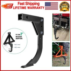 Upgraded Hitch Lawn Mounted Ripper Garden Plow W/2″ Receiver for ATV/UTV Tractor