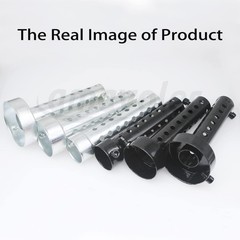 Exhaust Silencer Motorbike Muffler Insert Baffle Silencer U Color: silver-35mm
