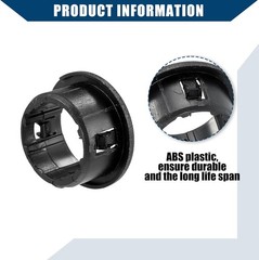 Cigarette Lighter Inner Power Outlet Mounting Ring Bezel in Durable Black Plasti