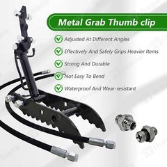 Mini Excavator Attachment Three Holes Hydraulic Clip Thumb for Small Digger