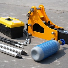 Universal Attachment 35mm Hydraulic Hammer Type Rock Breaker For Mini Excavator