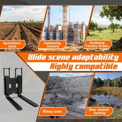 Pallet Fork for 1-2T Mini Excavator, 2025 Model Free Shipping USA