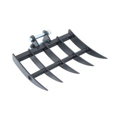 Rake Attachment For Mini Excavator One Ton To 1.5 Ton Digger Rake Tool Hooks