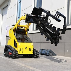 New Mini Skid Steer Loader Trencher Attachment Loader Trencher Free Shipping