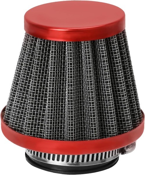 35mm Motorcycle Air Filter Compatible with 50cc 70cc 90cc 110cc 125cc ATV A-Red