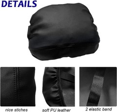 Center Console Cover for Wrangler JL JLU 2026 Color: Black with Black Stitches