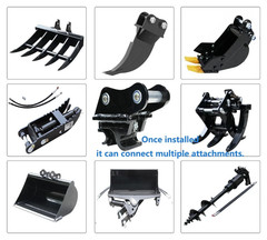 Quick Hitch Coupler Connection For 0.8-1.5 Ton Mini Excavator Attachment