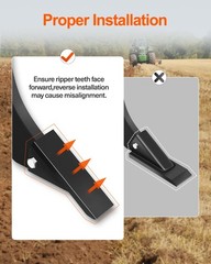 Hitch Mounted Trencher Ripper 2″ Receiver CAT 0/1 Carbide Teeth HD