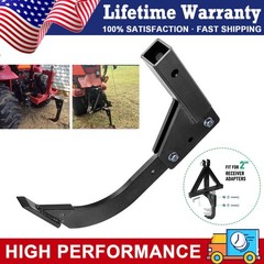 Upgraded Hitch Lawn Mounted Ripper Garden Plow W/2″ Receiver for ATV/UTV Tractor