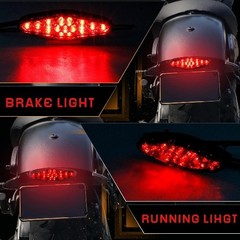 Universal Motorcycle Tail Lights Smoked Led Brake Light, ATV Dir Color: Type 2