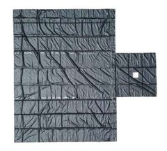 Black Superlight 14oz Flatbed Trailer Lumber Tarp 24×27 (8′ Drop)