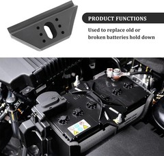 Durable Battery Hold Down Bracket Kit with Bolt, Replacement Car Battery Holder
