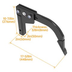 Hitch Mounted Ripper Box Scraper 18″ Shank For 2″ Receiver CAT 0 & 1 Tractors
