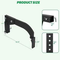 18” Hitch Mounted Ripper Middle Buster Plow for ATV/UTV Tractor with 2″Receiver