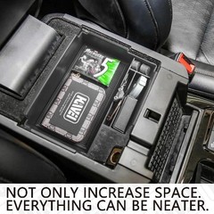 Center Console Organizer Compatible with Explorer 2020 2021 2022 Color: black