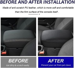Center Console Cover for Wrangler JL JLU 2026 Color: Black with Black Stitches