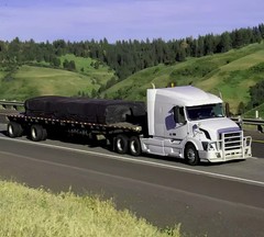 24×27 (8′ Drop) Lumber Tarp Truck Trailer Flatbed 18oz Double Flap