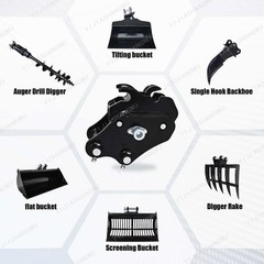 Attachment Quick Hitch Coupler For Mini Excavator 0.8-2Ton Free delivery new