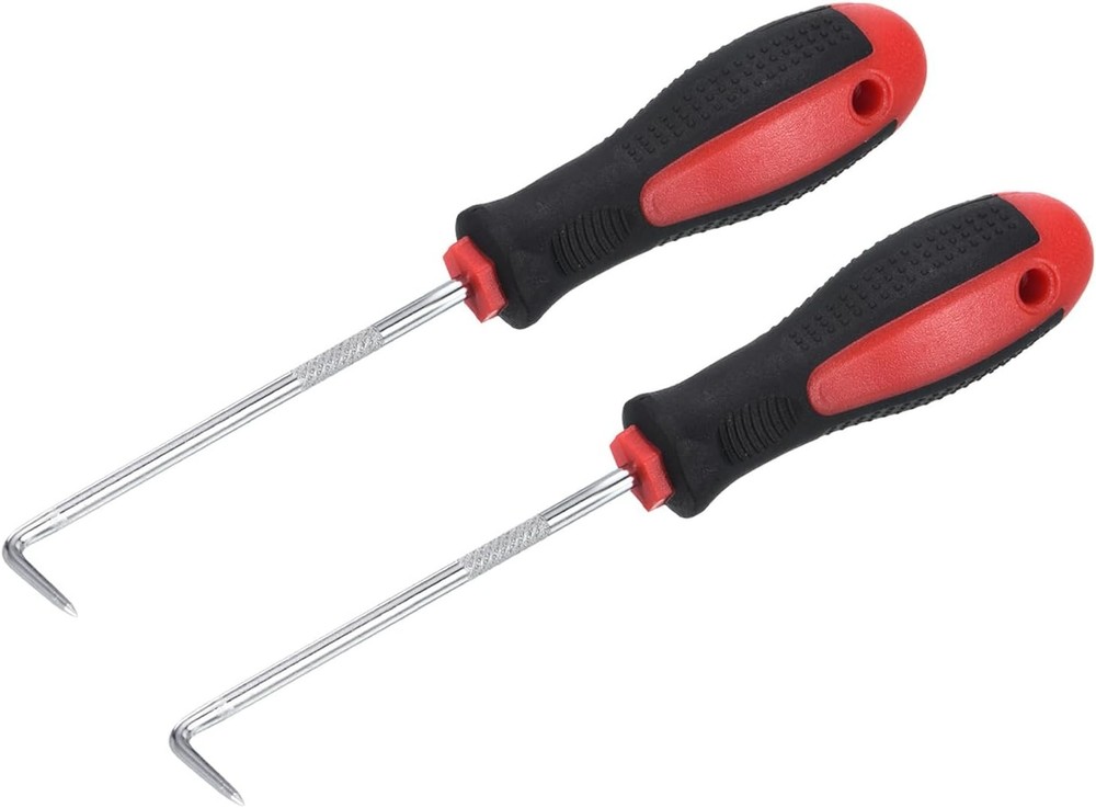 2-Pack 90-Degree O-Ring Pick Tool – Durable Oil Seal Gasket Remover for Engine B
