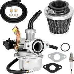 19mm Carburetor Carb Cable Choke 35mm Air Filter for 50 70 90 110 Color: Black