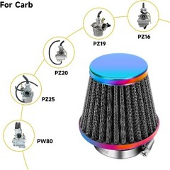 35mm Air Filter for PZ19 PZ20 Carb 90cc 110cc 125cc ATV Quad Go Color: Rainbow