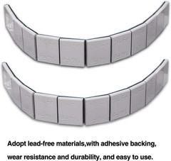 48PCS 1/4 Oz (0.25 Oz) Adhesive Backed Wheel Weights, Grey Stick-On Type F-067
