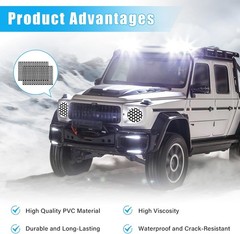 2PCS Universal DIY Self-Adhesive Honeycomb Taillight Tint Color: Bright Black