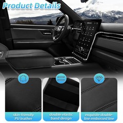 Center Console Cover Compatible with 2024-2026 Chevy Silverado EV/2024-2026 G…