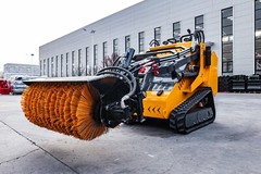 Sales: Mini Skid Steer Hydraulic Angle Broom Sweeper Attachment Free shipping