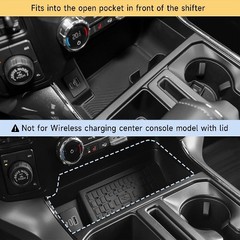 Center Console Compartment Cover for 2021-2026 F150 & 2022-2025 Lightning XLT Ac