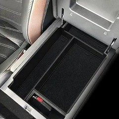 Center Console Organizer Tray Armrest Storage Bo Color: Center Console – Black