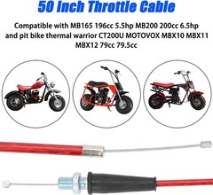 22mm Twist Throttle Accelerator Handle Grip for 79cc 79.5cc 80cc 97 Color: red