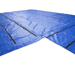 2 Pack Flatbed Heavy Duty Waterproof 18oz Vinyl Lumber Tarps 20′ x 27′ (6′ Dr…