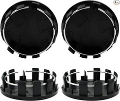 4 Pcs Black 54mm/2.13 Inch Wheel Center Hub Caps for Mini Car Tires