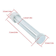 Mini Excavator Pins 0.98 in/25mm Accessory Connection Nail Shaft 2 PACK