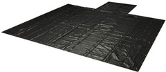 Heavy Duty 18oz Lumber Tarp 20×18 (6′ Drop with 6′ x 8′ Flap) – Black