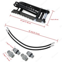 L-Shaped 3-Holes Bracket Hydraulic Thumb Clip Fits Mini Excavators Attachments