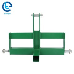 3 Point Hitch Receiver With Suitcase Weight Brackets For CAT 1 Tractor