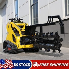 Mini Skid Steer Loader Trencher Attachment 4″ width Rotary Loader Trencher