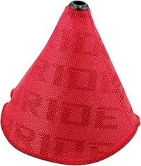 Universal Shift Boot Cover for Manual or Automatic Cars, Red Fabric Color: Red