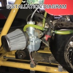 35mm Air Filter Replacement for 50cc 70cc 90cc 110cc ATV Scooter and CB 35mm