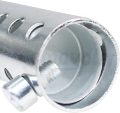Exhaust Silencer Motorbike Muffler Insert Baffle Silencer U Color: silver-35mm