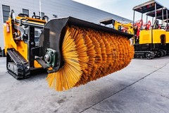 Sales: Mini Skid Steer Hydraulic Angle Broom Sweeper Attachment Free shipping