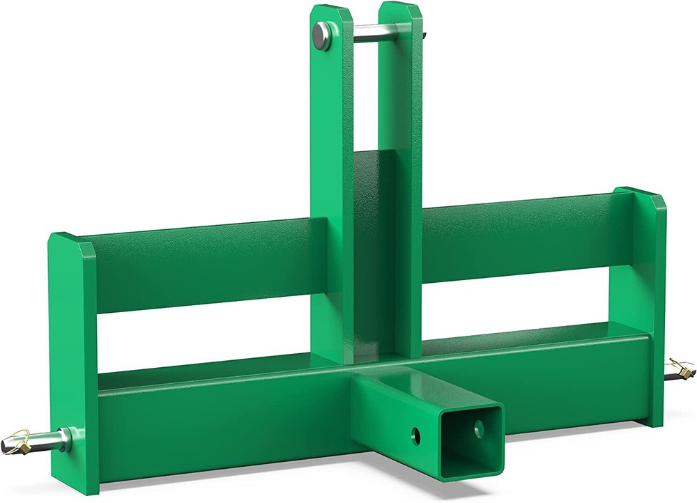 3 Point 2″ Receiver Hitch Drawbar W/Suitcase Weight Brackets for CAT 1 Tractor