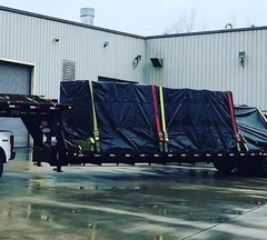 Heavy Duty 18oz Lumber Tarp 24×18 (8′ Drop) – Black