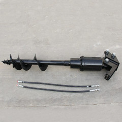 200mm Hydraulic Auger Drill With Hoses For 1.8Ton Mini Excavator USA Stock