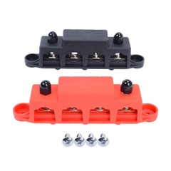 Fastronix 5/16″ 4 Stud Power and Ground Distribution Block with Cover New US