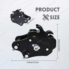 Attachment Quick Hitch Coupler For Mini Excavator 0.8-2Ton Free delivery new