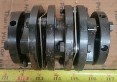 22 mm X 35 mm Flexible Disc Steel Shaft Coupling 105 mm Over All Length