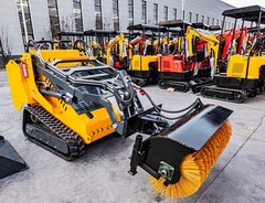Sales: Mini Skid Steer Hydraulic Angle Broom Sweeper Attachment Free shipping
